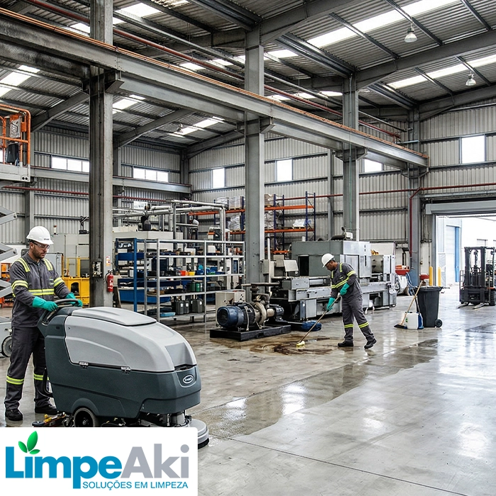 Limpeza de galpão industrial